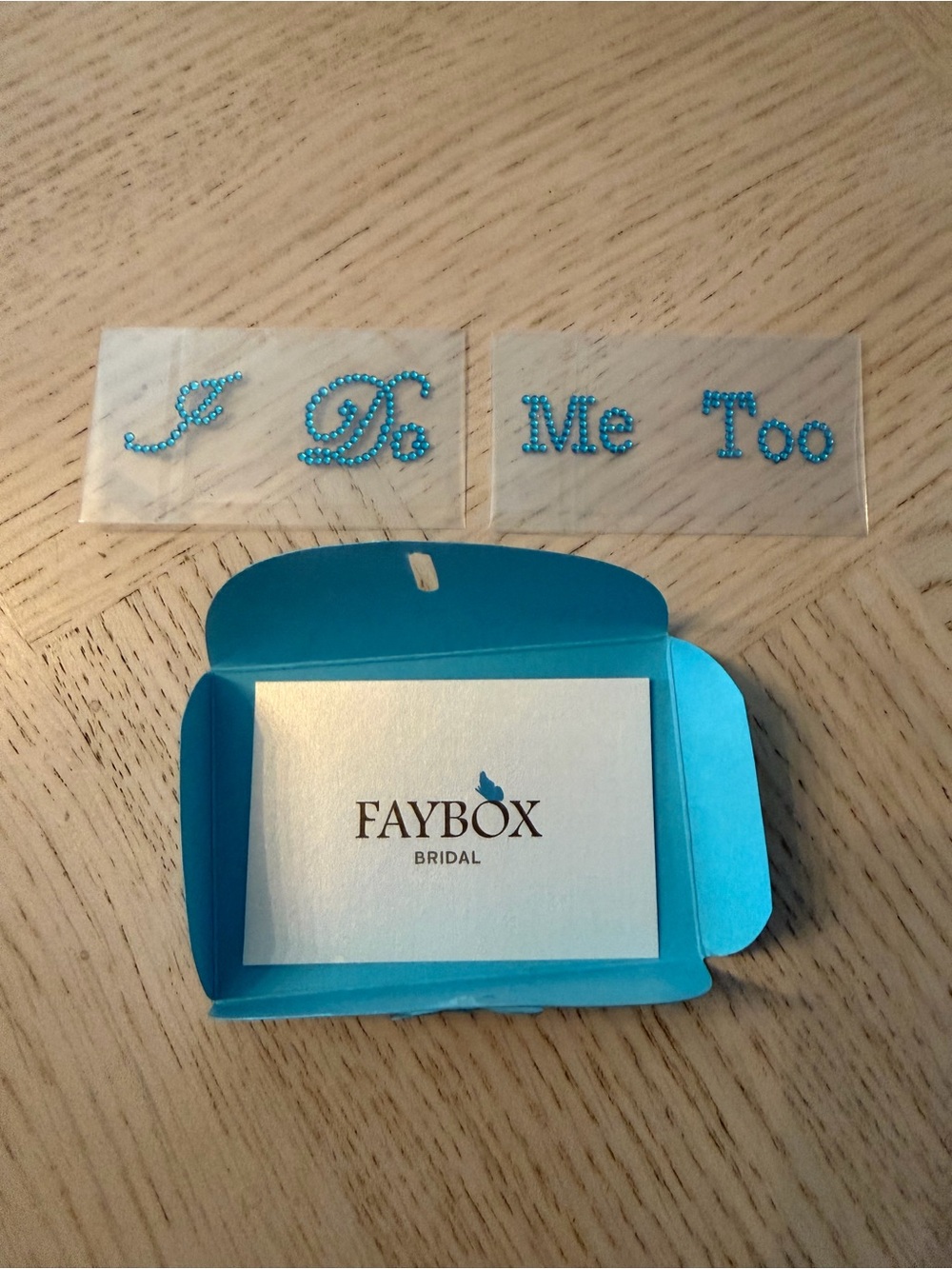 ‘I I Do / Me Too' Stickers - wedding Accessories